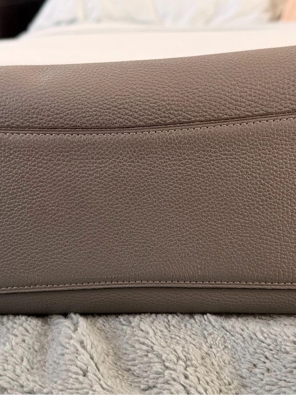Coach Pebbled Leather Shoulder Bag in Gray